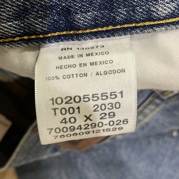 Lee Men’s Relaxed Fit Straight Leg Jeans Sz‎ 40 x 29 - Picture 12 of 12